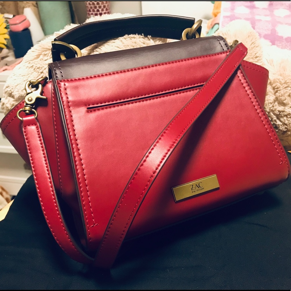 Zac zac posen Leather Bag, Wine